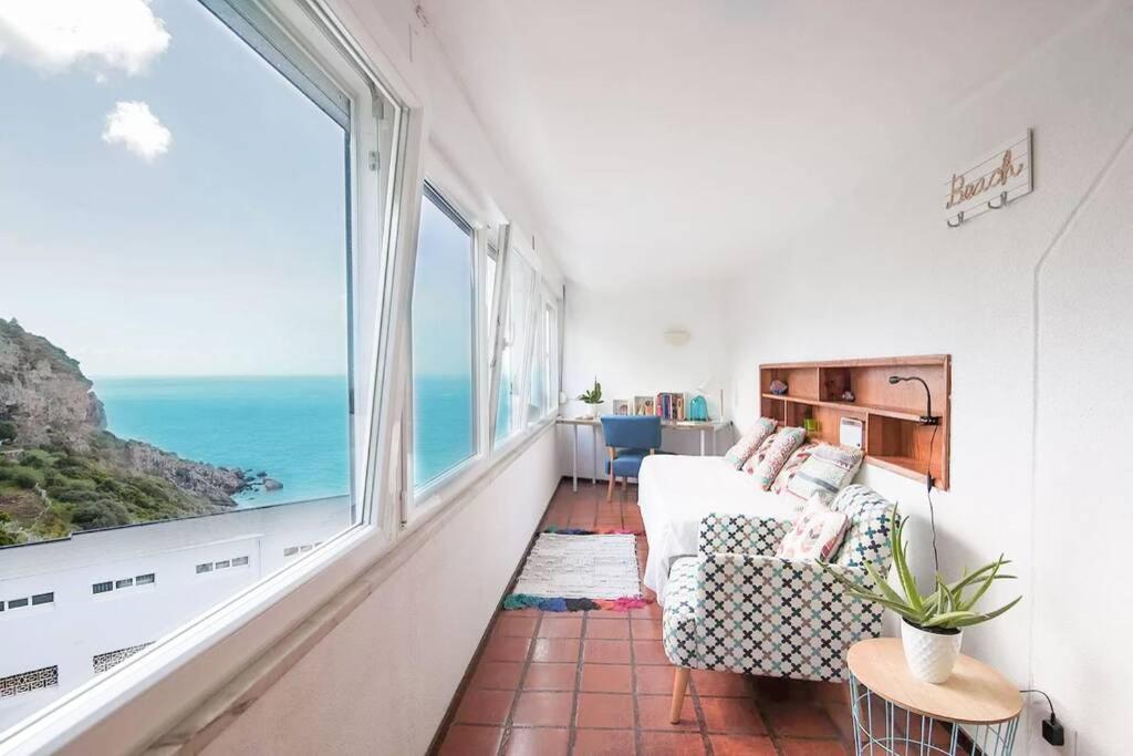 Estudio Vista Mar Com A/C E Acesso Privado A Praia Apartment Sesimbra Bagian luar foto